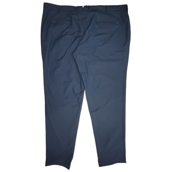 Sene Mens 46X33 Soho Flex Dress Pants Slacks Golf Suit Sport Tech Stretch Blue - Picture 2 of 3